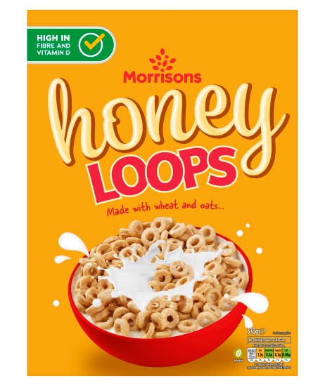 Morrisons Honey Loops Cereal (375g)