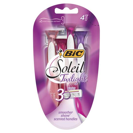 BIC Soleil Twilight Triple Blade Disposable Shavers For Women