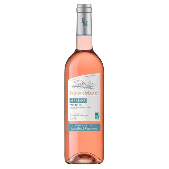 Roche Mazet - Vin pays d'oc IGP merlot rosé (750 ml)