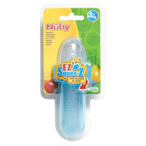 Nuby EZ Squee-Z Silicone Self Feeding Baby Food Dispenser