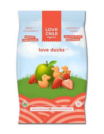 Love Child Organics Love Ducks Organic Strawberry Apple Corn Snacks (30 g)