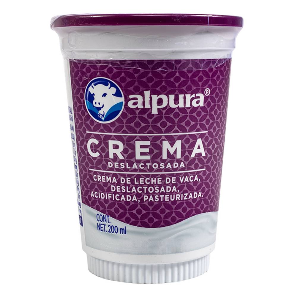 Alpura crema deslactosada