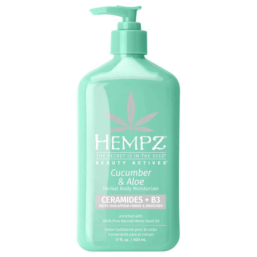 Hempz Ceramides + B3 Cucumber & Aloe Herbal Body Moisturizer