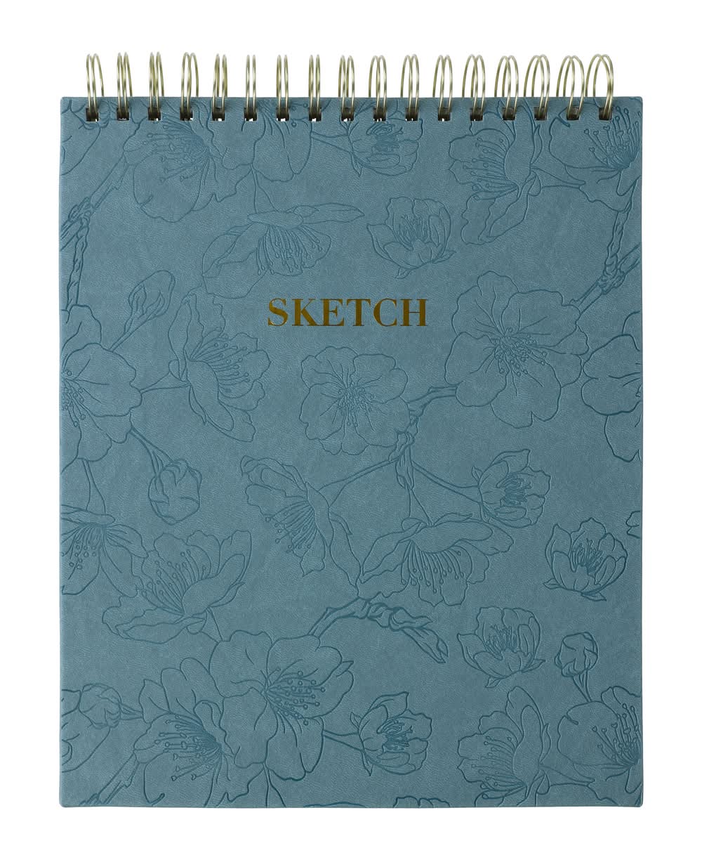 Top-Spiral Sketch Book 9in x 11in Denim