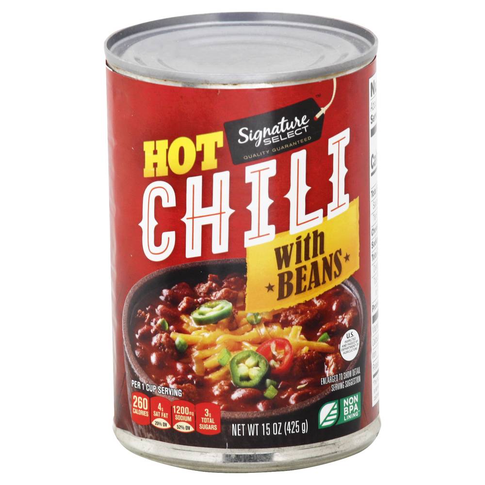 Signature Select Hot Chili With Beans (15 oz)