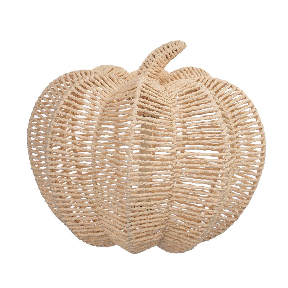 Holiday Living 10-in Harvest White Weave Pumpkin Decor | 88G3365A