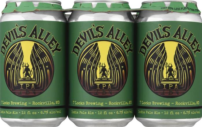 7 Locks Brewing Devil's Alley Ipa Beer (6 ct, 12 fl oz)