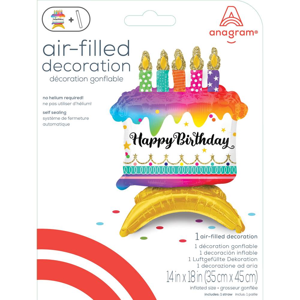 Anagram Air Balloon Birthday Cake