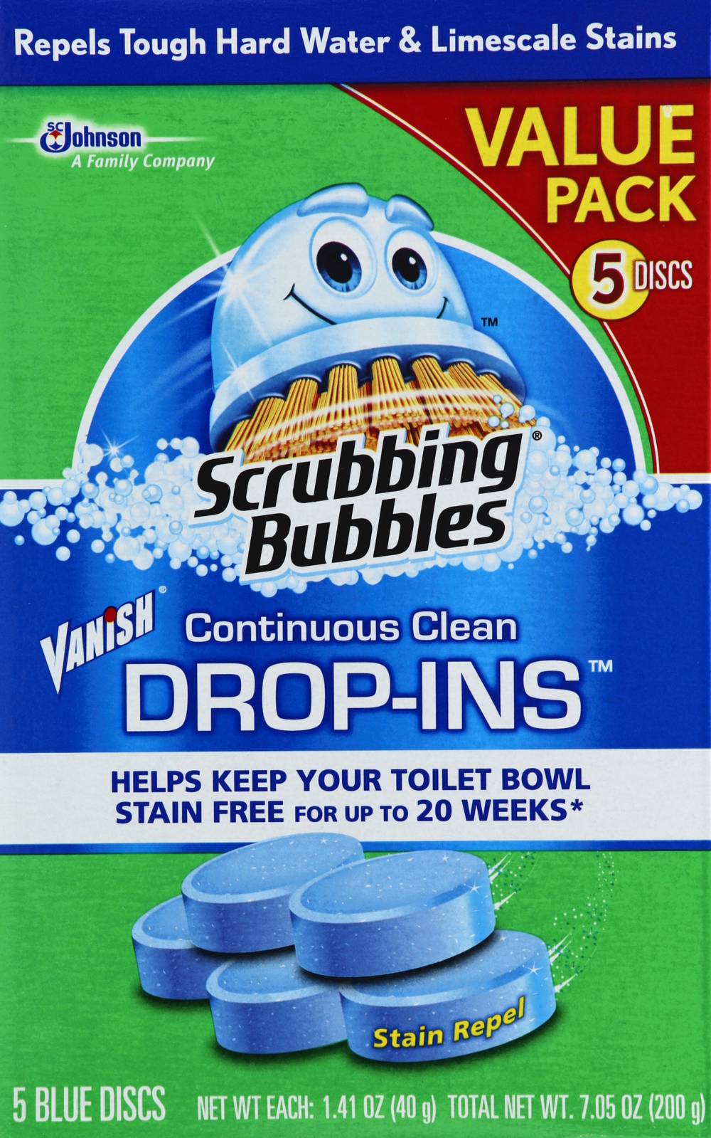 Scrubbing Bubbles Continuous Clean Drop-Ins Discs (7.05 oz)