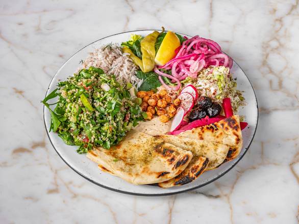 Hummus and Tabouleh Plate