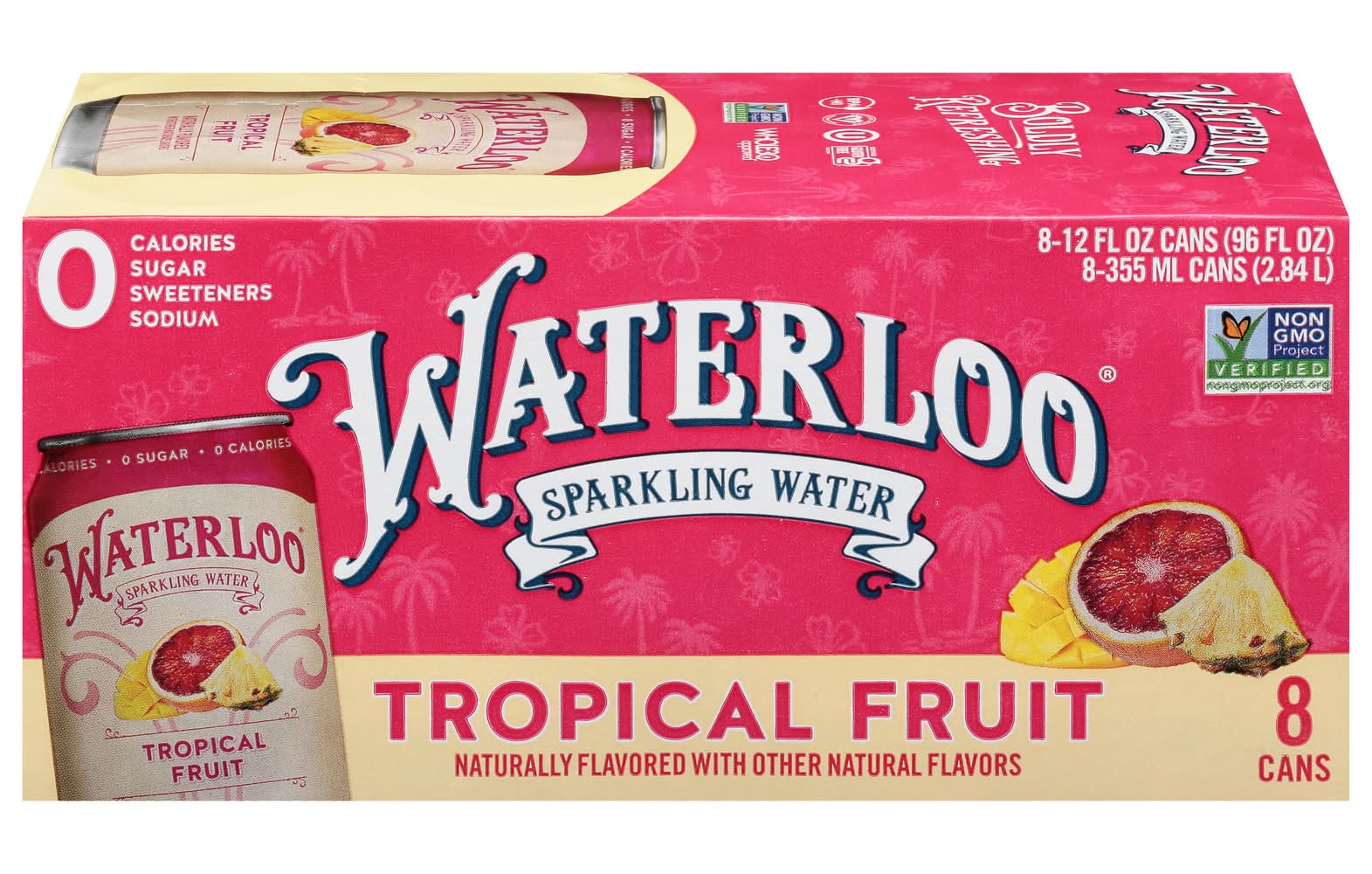 Waterloo Sparkling Water, Tropical Fruit (8 x 12 fl oz)