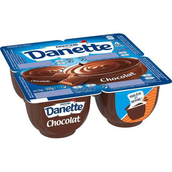 Crème dessert chocolat Danette x 4