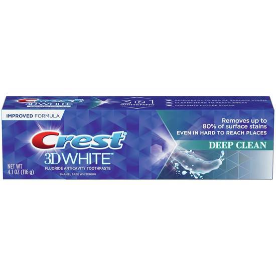 Crest 3D White Whitening Toothpaste Deep Clean (4.1 oz)