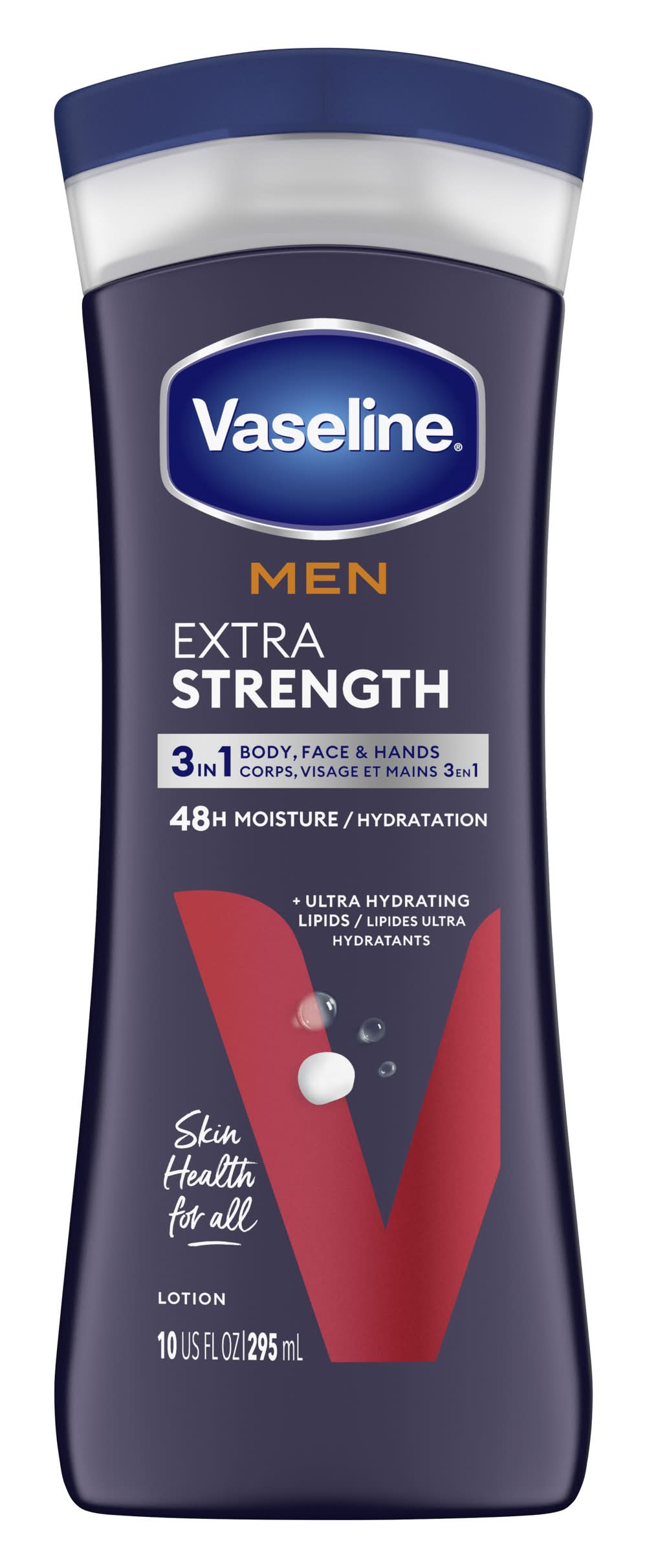 Vaseline Extra Strength Dry Skin Body & Face Lotion, Men (10 fl oz)