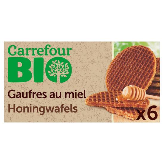 Carrefour Bio Gaufres au Miel 6 Pièces 175 g