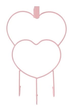 Heart-Shaped Over-The-Door Hanging Rack