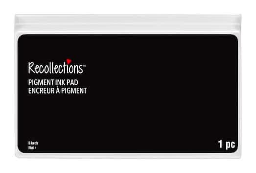 Recollections Pigment Ink Pad, 7.625" x 4.81" , Black