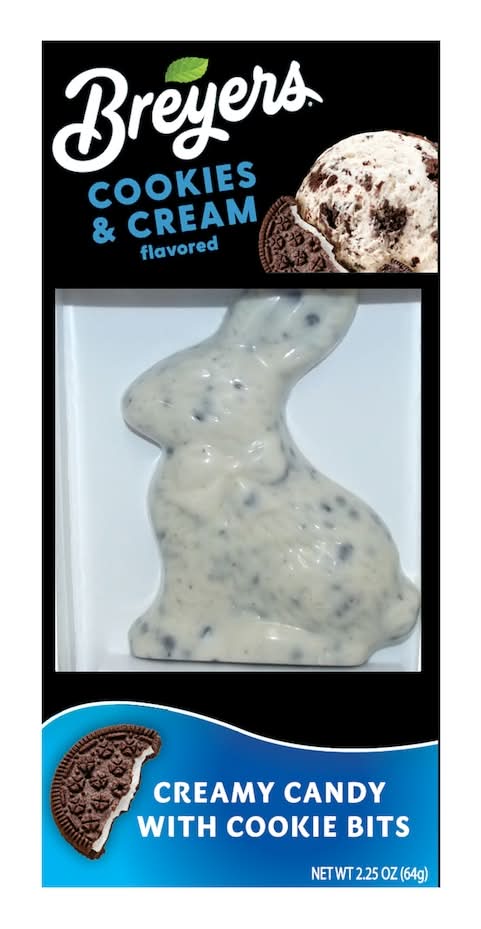 Breyers Cookie & Cream Flavored Cookie Bits Rabbit Candy, 1-ct.