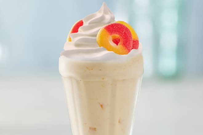 Peaches & Cream Milkshake