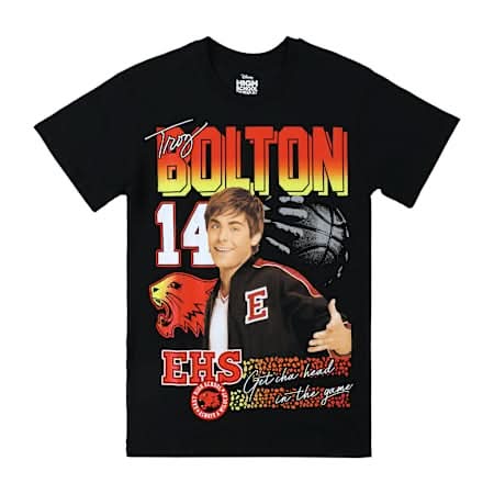 Disney High School Musical Troy Graphic Tee Medium Black