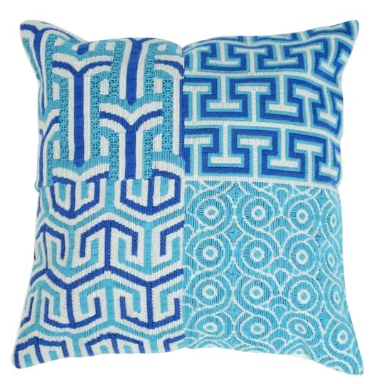Jonathan Adler X Michaels Blue & White Sampler Needlepoint Pillowcase Kit