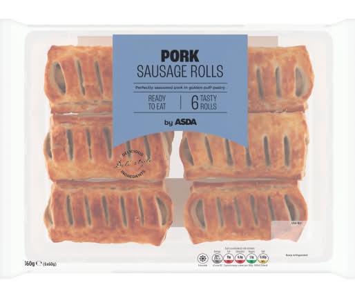 ASDA Pork Sausage Rolls (60g)