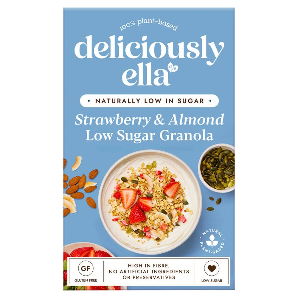 Deliciously Ella Strawberry & Almond Low Sugar Granola 380g