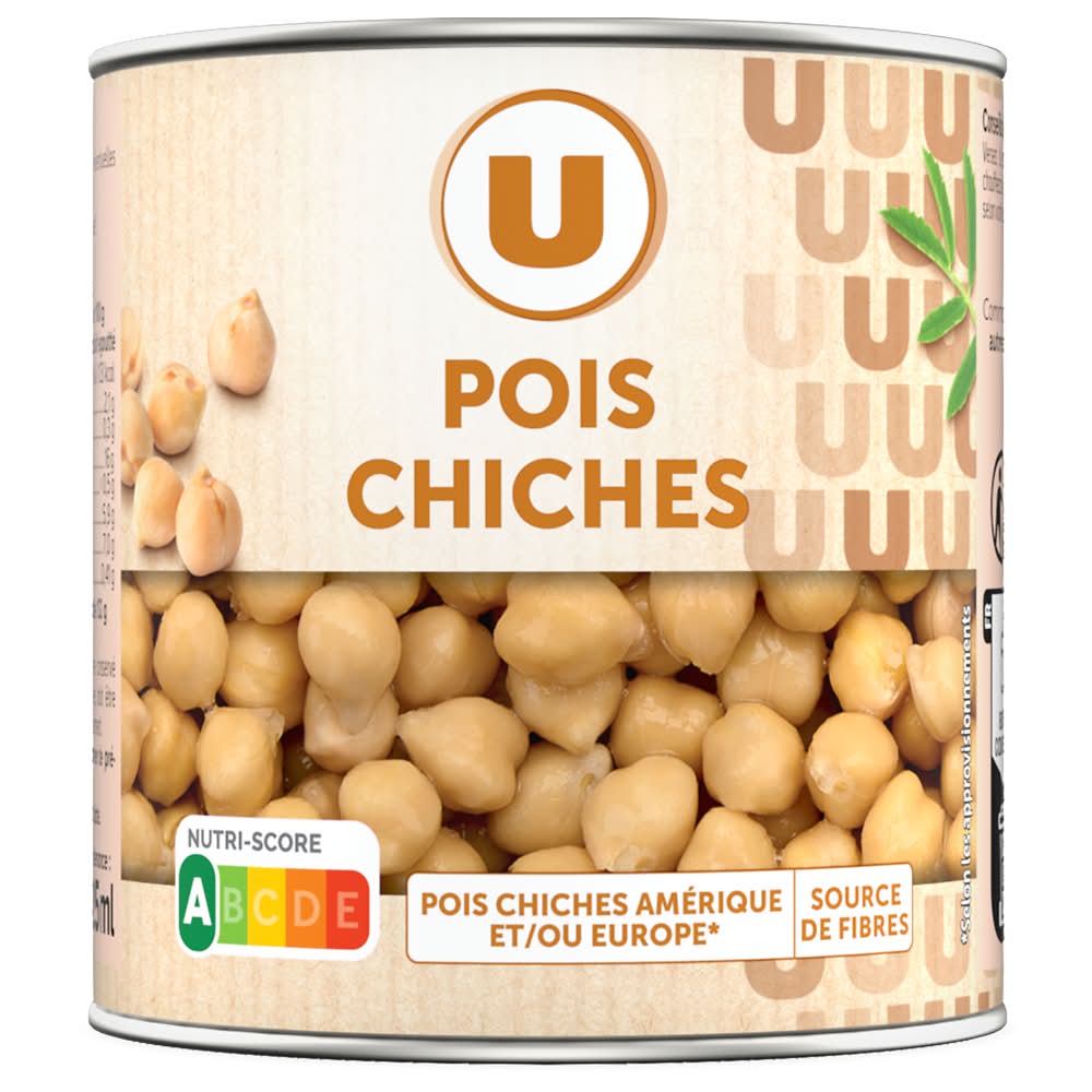 Les Produits U - Pois chiches (265g)