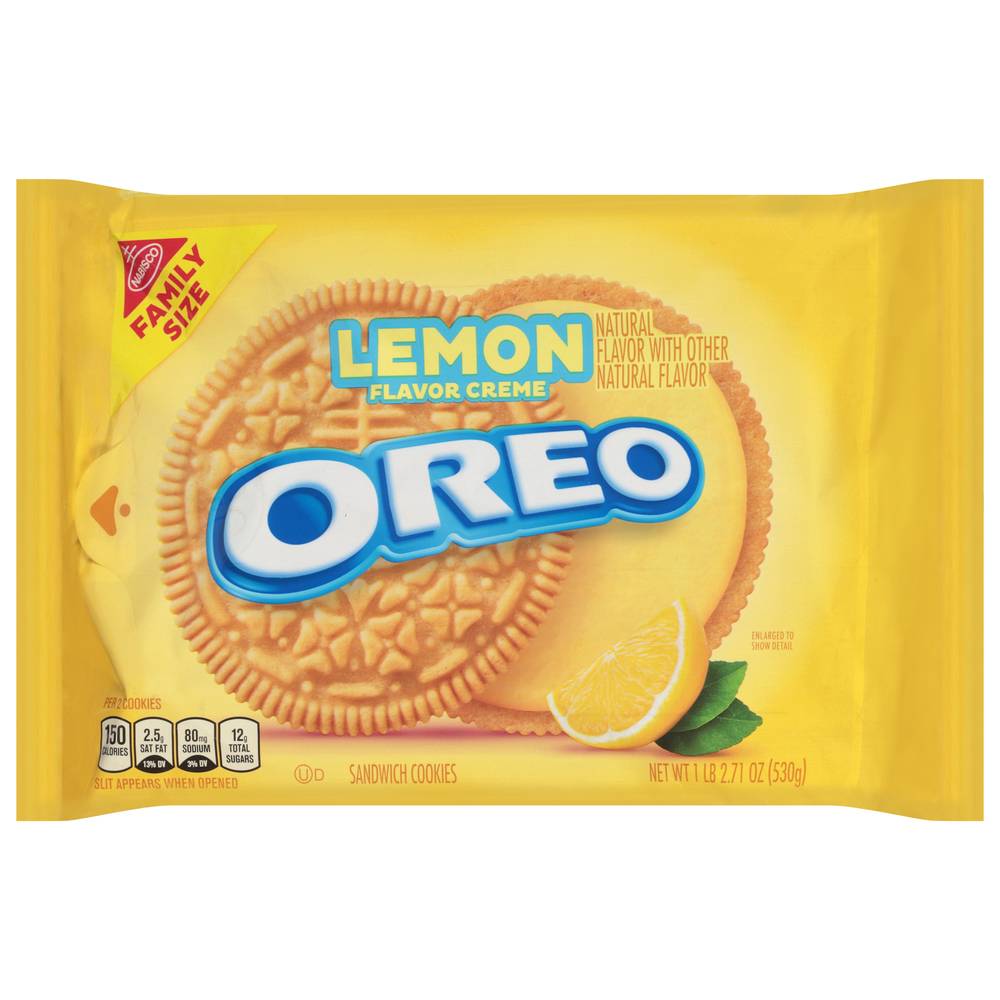 Oreo Sandwich Cookies (lemon)