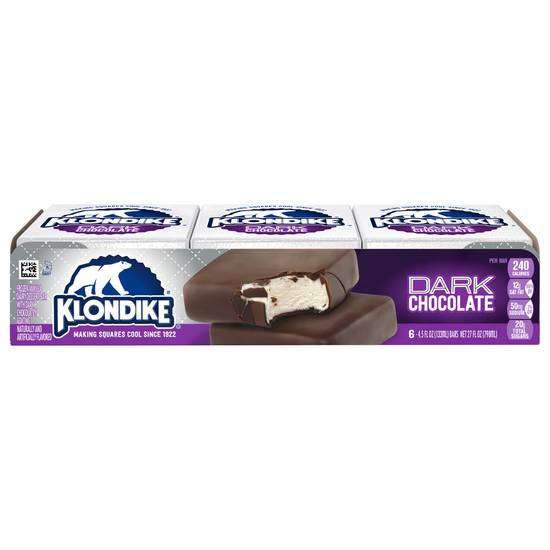 Klondike Dark Chocolate Ice Cream Bars (6 ct)