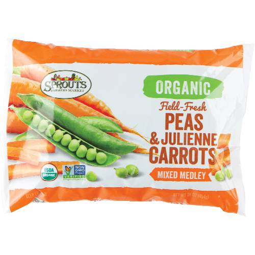 Sprouts Organic Peas & Julienne Carrots Mixed Medley
