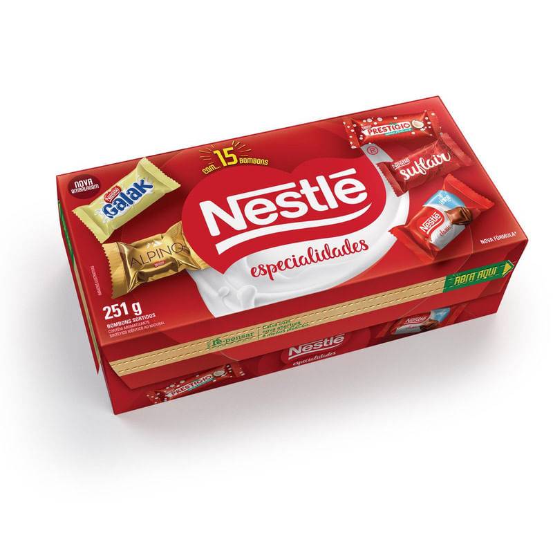 Nestlé caixa de bombom especialidades (251 g)