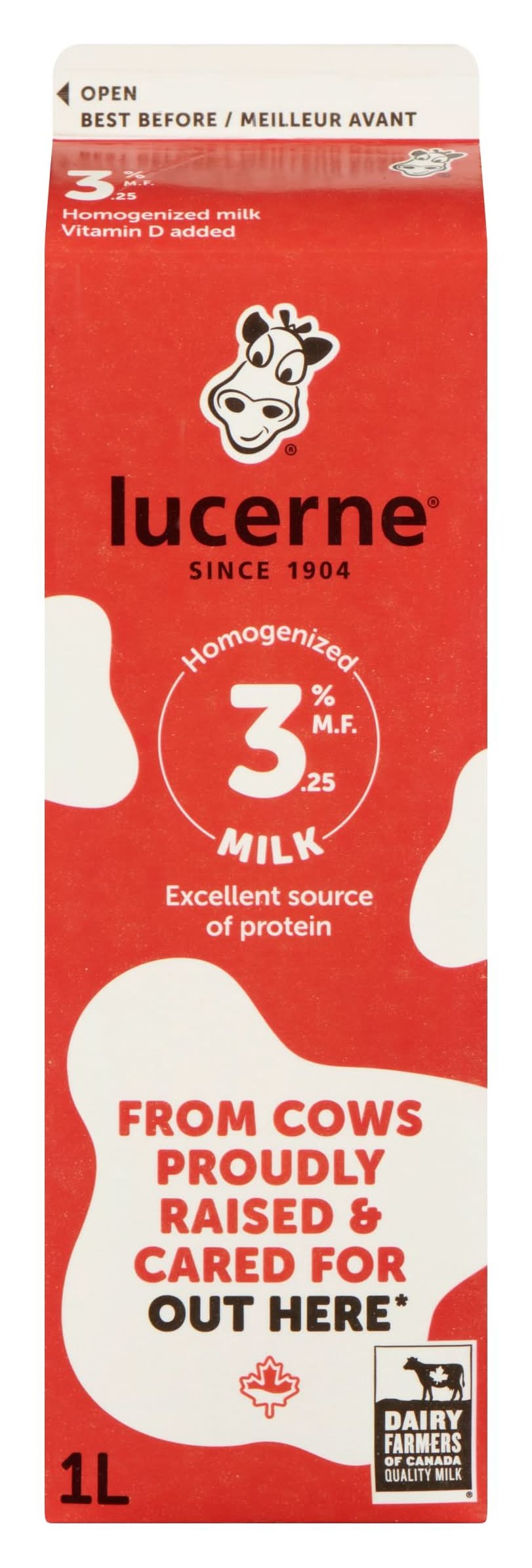 Lucerne 3.25% Homogenized Milk (1 L)