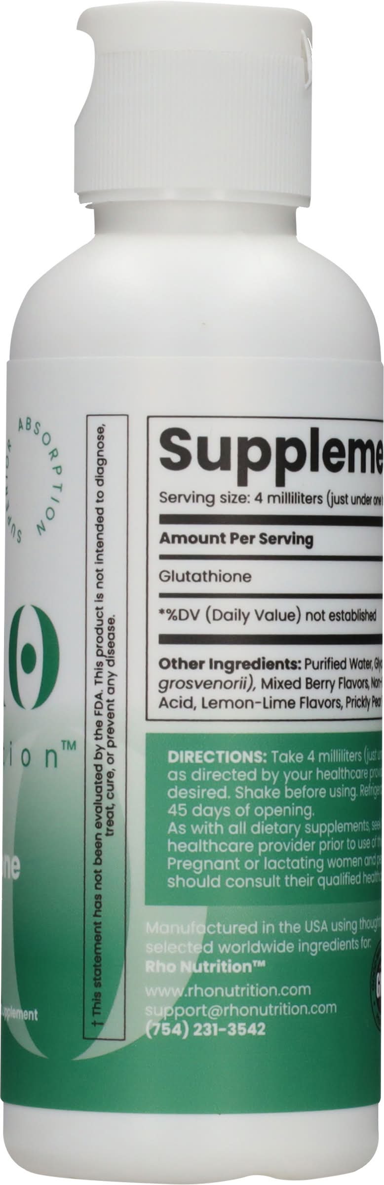 rho nutrition liposomal glutathione liquid supplement Sprouts Farmers Market - Rho Nutrition Liposomal Glutathione Liquid  Supplement (4 fl oz) - Delivery in Under an Hour