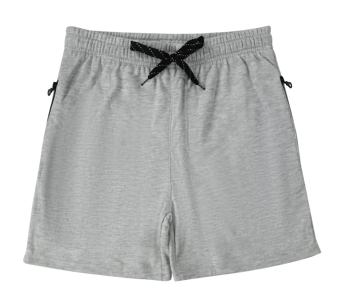 Young Mens Fleece Shorts Large Gray