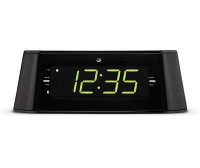 GPX Dual Alarm Clock & Fm Radio With Bluetooth, Black