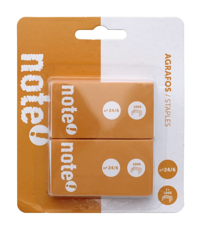 Agrafos 24/6 2x1000 unidades Note!