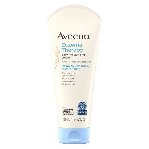 Aveeno Eczema Therapy Daily Soothing Body Cream, Steroid-Free Fragrance-Free - 7.3 oz