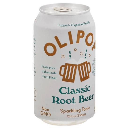Classic Root Beer Sparkling Tonic Olipop 12 fl oz