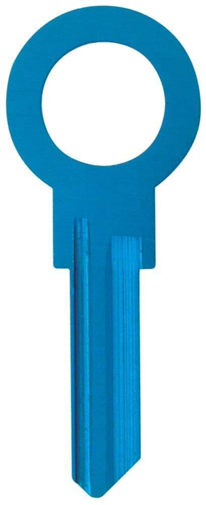 Hillman Blue #66 Aluminum Zero Gravity House Key Blank Aluminum House/Entry Key Blank | 449003