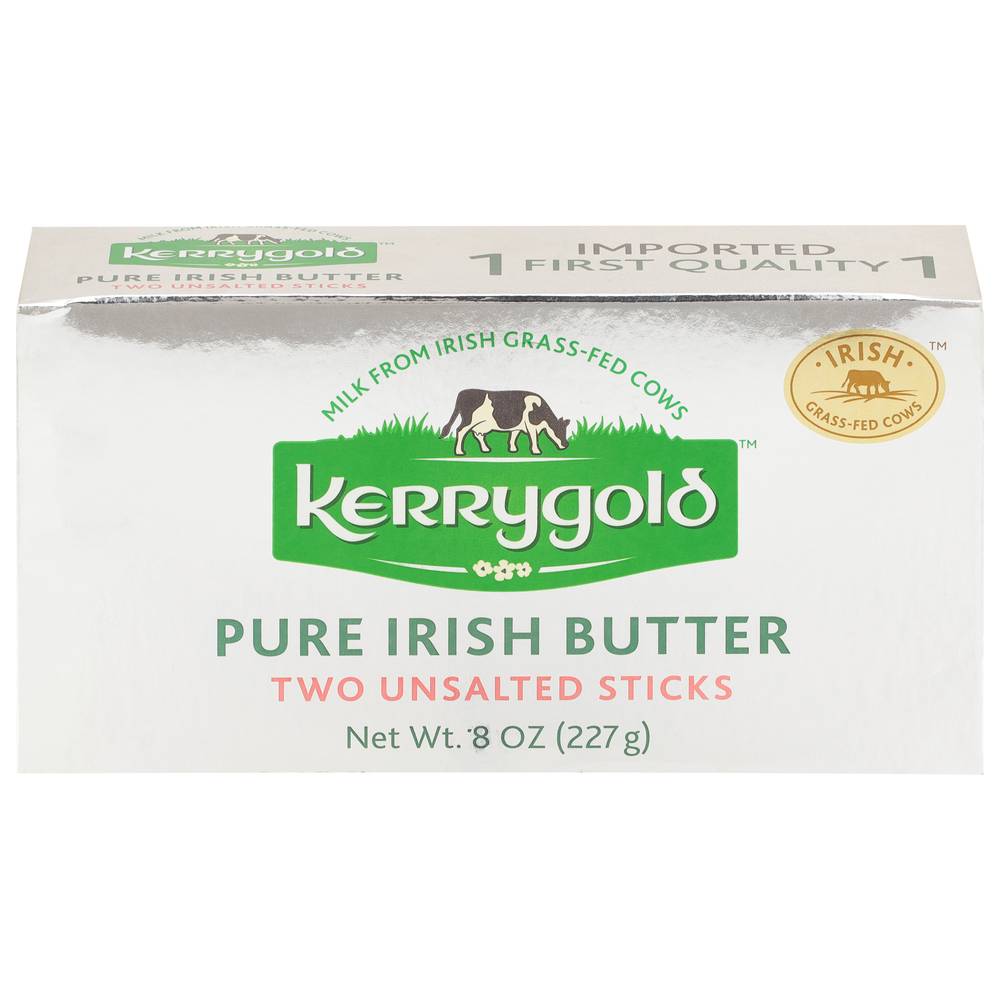 Kerrygold Unsalted Pure Irish Butter (8 oz, 2 ct)