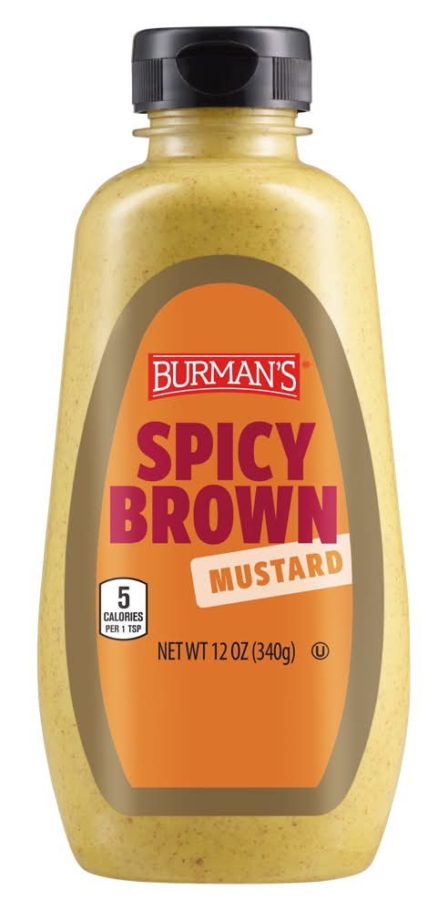 Burman's Spicy Brown Mustard (12 oz)