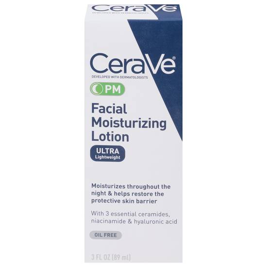 Cerave Pm Facial Moisturizing Lotion Ultra Lightweight (3 fl oz)