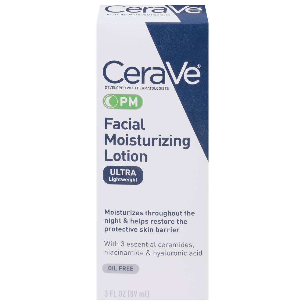 CeraVe Pm Facial Moisturizing Lotion Ultra Lightweight (3 fl oz)