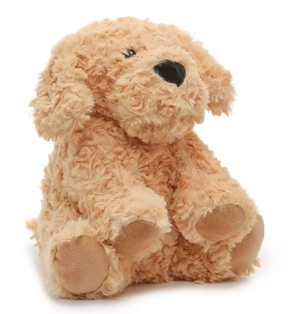 Warmies Golden Puppy Warming Stuffed Animal (Gold Metallic One Size)