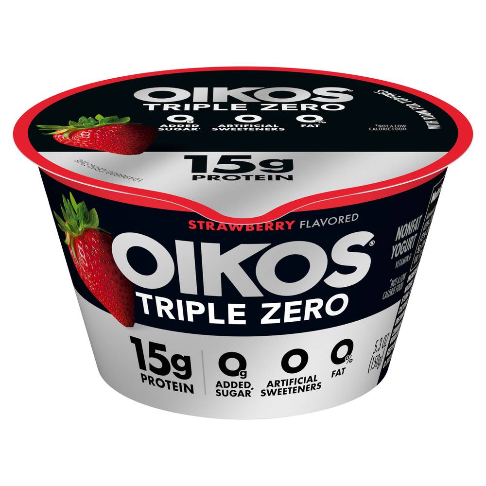 Oikos Triple Zero Strawberry Greek Yogurt