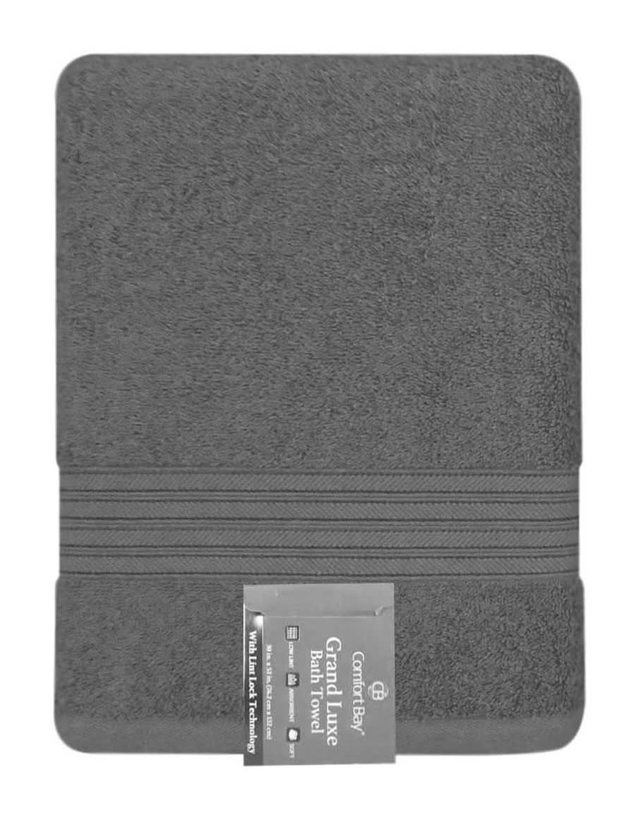 Comfort Bay Grand Luxe Bath Towel Dark Gray