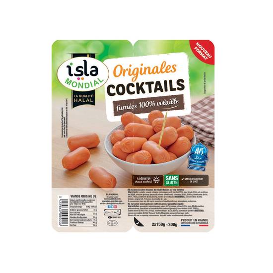 Isla Mondial - Saucisses halal originales cocktails