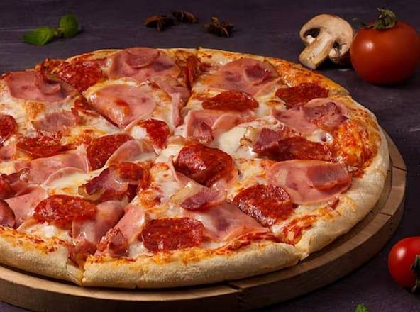 Pizza Pepperoni e Fiambre