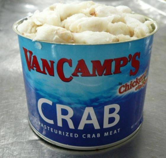 Van Camp's - Pasteurized Colossal Red Crabmeat - 1 lb can